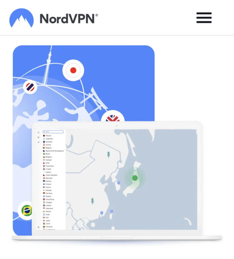 NordVPN画面