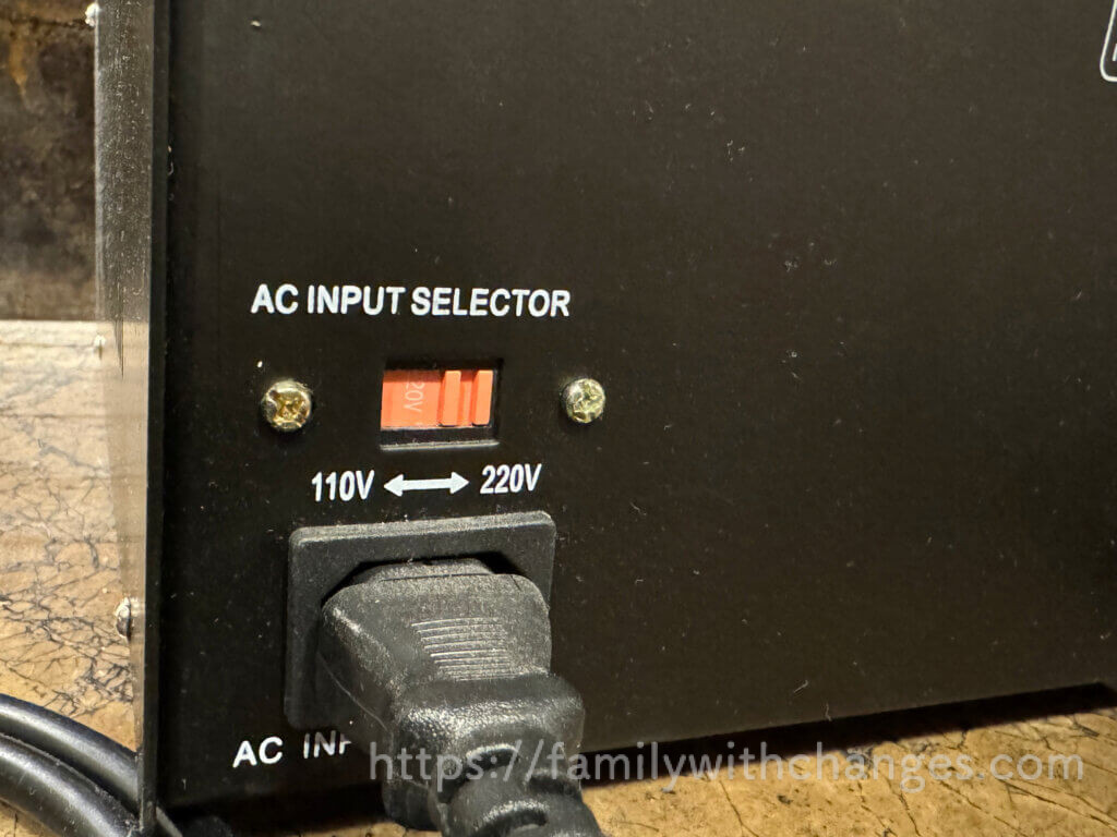 電圧切替スイッチ