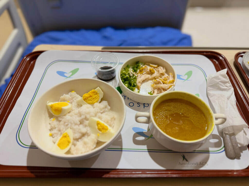 入院時の朝食